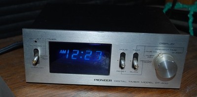 Pioneer DT-400 Digital Timer Vintage Japan Blue Display DT400