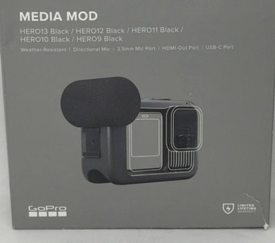GoPro - Media Mod Compatible with HERO13 Black/HERO12 /11/10 BRAND NEW IN BOX