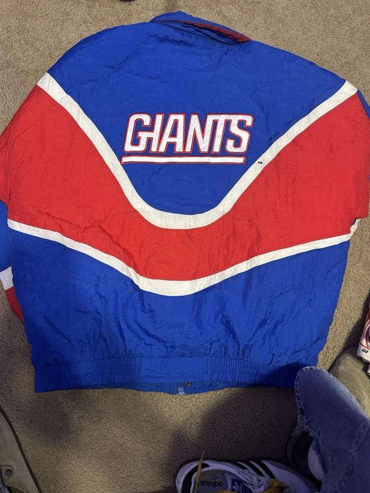 Chaqueta De Colección Apex One Pro Line NY Giants Para Hombre Talla XL Cremallera Completa Sin Capucha Foto 2 de 2