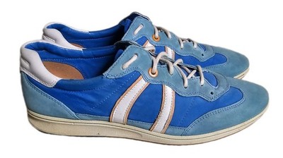 Ecco Jogga Wanderschuhe Damen UK 7 EU 41 Retro blau einmal getragen UVP 130£