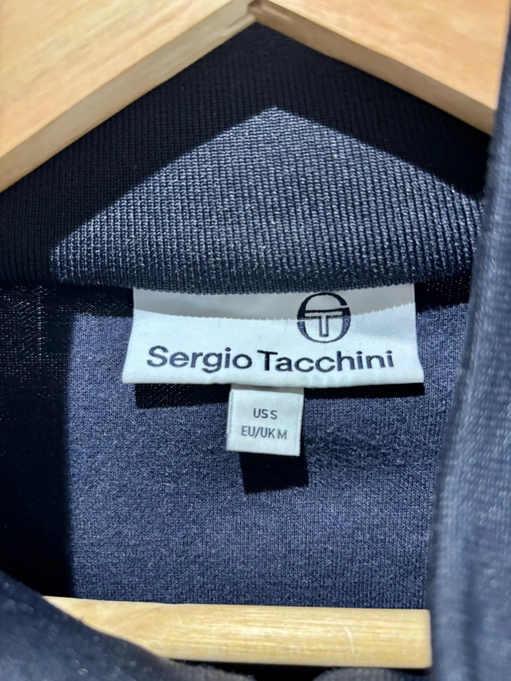 Sergio Tacchini Masters Track Top Navy/Sky Blue Size Medium - Image 3 of 4