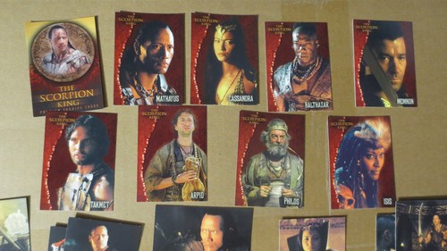 THE SCORPION KING Complete Card Set - DWAYNE JOHNSON The Rock - KELLY HU