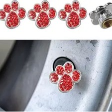 4PCS Tire Valve Stem Caps, Dustproof Tire Air Cap, Crystal Rhinestone Tire Valve