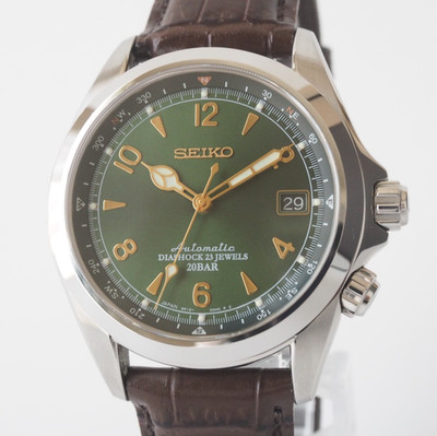 SEIKO Alpinist SARB017/6R15-00E0 Automatic 40 mm Watch Green Dial Used