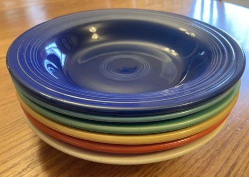 Vintage Fiestaware - Set of (6) Deep Plates in all 6 original colors (1936-1969)