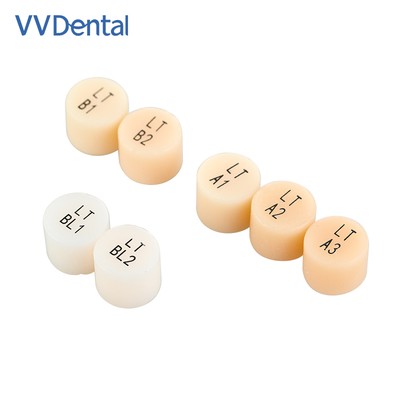 Dental Press Ingots Lithium Disilicate Blocks HT/LT 10pcs of Ceramic Materials