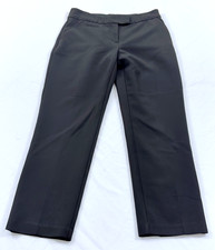 women's Investments Petites pants size 4PS black zipper pockets dressy polyester