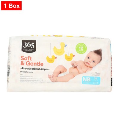 365 By WFM, Soft&Gentle Newborn Diapers With Wetness Indicator-36 Count-1 Box