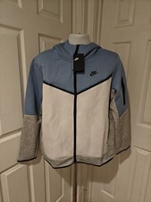 Nike Sportswear Tech Fleece Zip Up Hoodie Blue/White Men  s Size L CU4490-482
