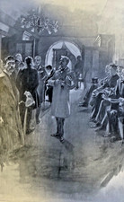 1897 President Grover Cleveland in the White House illustrated