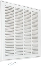 16 x 16 Inch (Duct Opening) Return Air Vent Cover for Wall or Ceiling HVAC