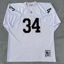 Mitchell & Ness Throwbacks 1987 Size 60 Bo Jackson #34 Raiders Football Jersey