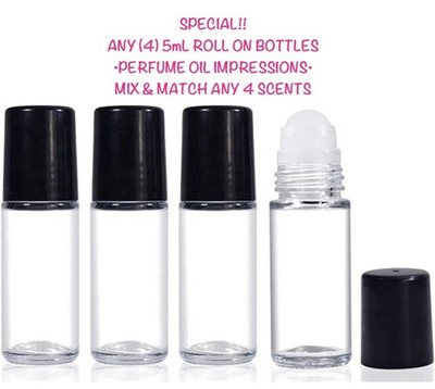DEAL!! 4/$20 PERFUME OILS OVER 500+ PERFUME OIL SCENT IMPRESSIONS 4/$20 SPECIAL