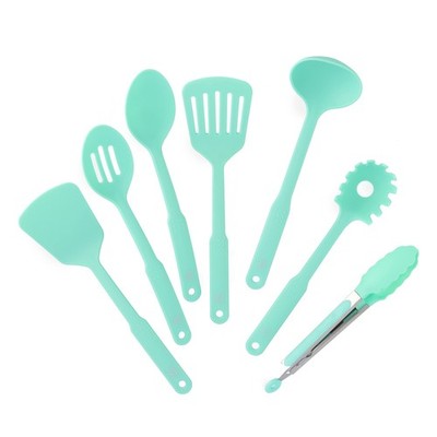 GreenLife Cooking Tools and Utensils, 7 7pc Utensil Set, Turquoise