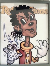MICHAEL JACKSON SIGNED ROLLING STONE COVER COA PSA/DNA
