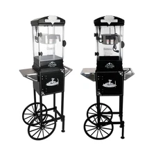 Popcorn Machine with Cart ,Wheels & 10 Oz Kettle Popcorn Maker Measuring