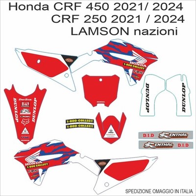 Honda CRF 250 2022 2023 2024 crf 450 2021 2022 2023 2024 LAMSON GRAPHICA krist