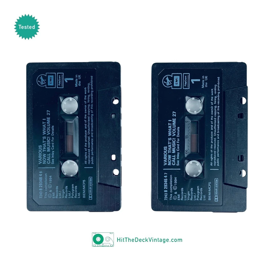 NOW 27 Now That's What I Call Music 27 Cassette Tapes (1994) UK Double TESTED - Image 4 of 4