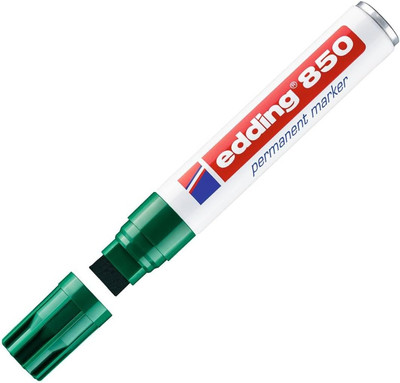 850 Permanent Marker - Green - 1 Pen - Chisel Nib 5-15 Mm - for Bold Markings -W