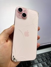 Apple Iphone 15 Plus 256gb Factory Unlocked (92% Batt) Pink (cracked) #20279