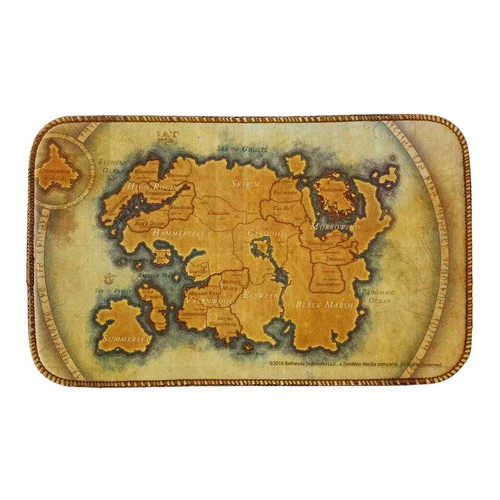 Alfombrilla de ratón gruesa Loot Crate Elder Scrolls ESO Skyrim Tamriel Map 10x6 NUEVA - Imagen 2 de 3