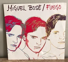 MIGUEL BOSE FUEGO ORIG 1983 CBS PICTURE SLEEVE ANDY WARHOL COVER