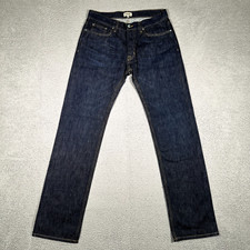 Hart n Dagger Jeans Mens 32x35 Blue Straight Fit Denim Button Fly Made in USA