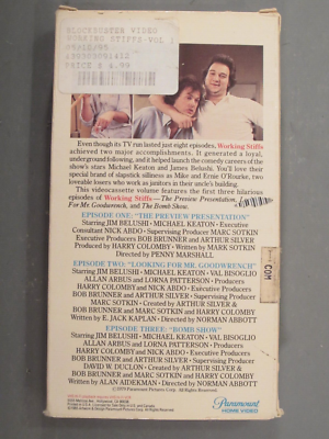 Working Stiffs Vol. 1 VHS 1979 - Jim Belushi - Michael Keaton | eBay