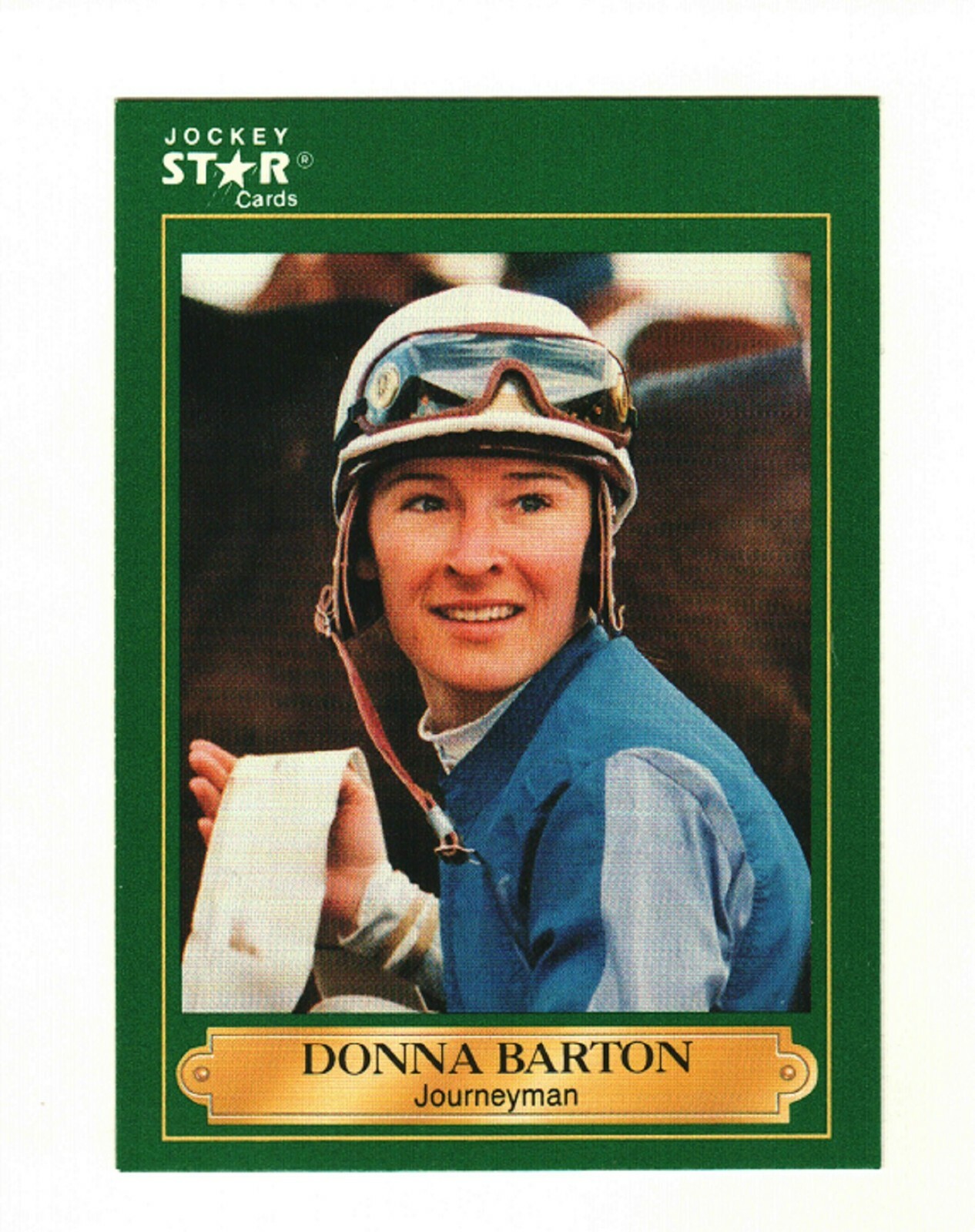 1991 JOCKEY GUILD TRADING CARD HORSE STAR CARD DONNA BARTON 38 eBay
