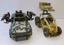 GI JOE 2003 Split Fire Jeep Hasbro & Sand Razor .
