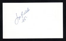 1977 Joe Fields Signed Autograph Index Card HOF Football Game Canton Jets A-03