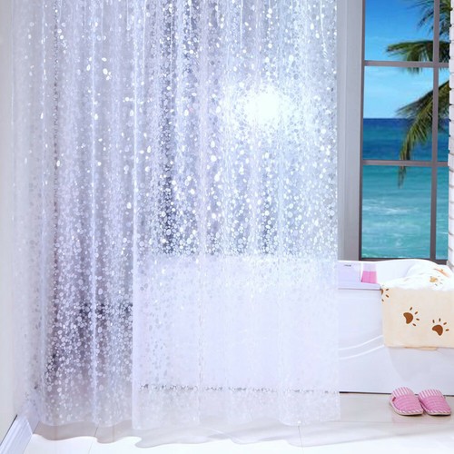 Cortina de ducha cortina de bañera PEVA baño ducha cortina guijarros patrón NUEVO