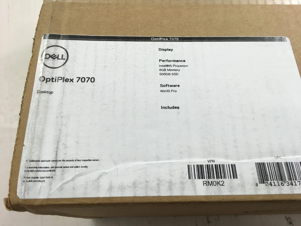 ✅ Dell OptiPlex 7070 SFF i5-9500 3.0GHz 8GB 500GB HD Radeon R5 430 W10P - RM0K2 - Image 4 of 4