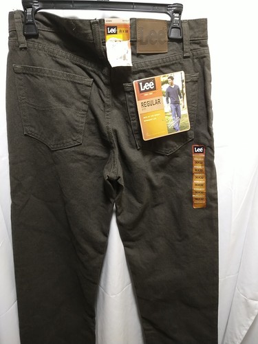 Lee Men's 30x32 Regular Fit Classic Straight Leg Fatigue Charcoal Jeans - Imagen 8 de 11