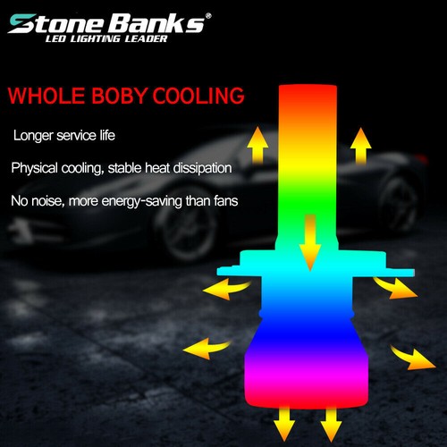 9003 H4 LED Headlight Bulbs Kit 120W 26000LM Hi/Lo Beam Super Bright White Light - Picture 9 of 14