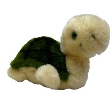 Dakin Timothy Turtle Plush Green Stuffed Animal Soft Bean Bag Vintage 1982 NIB