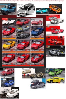 1/64 Bburago Lamborghini Ferrari  MERCEDES BENZ Porsche Acura FORD choose