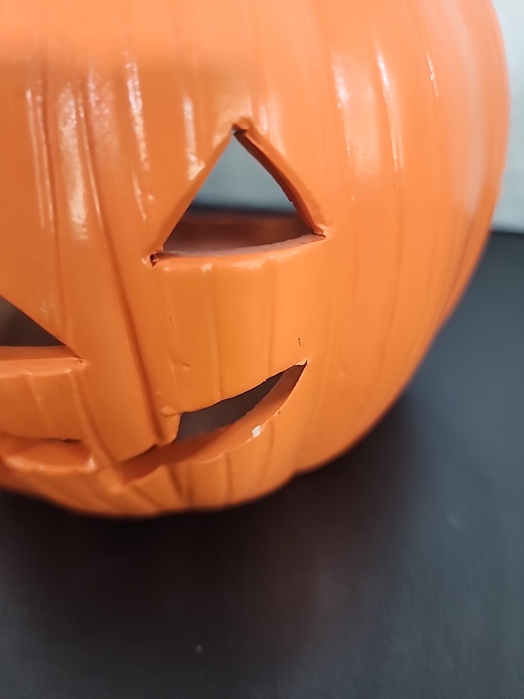Vintage Ceramic Jack O Lantern with package 7inches Tall
