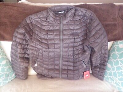 Mens The North Face Thermoball Eco Insulated Fz Puffer Jacket Fusebox Grey Xl Ebay