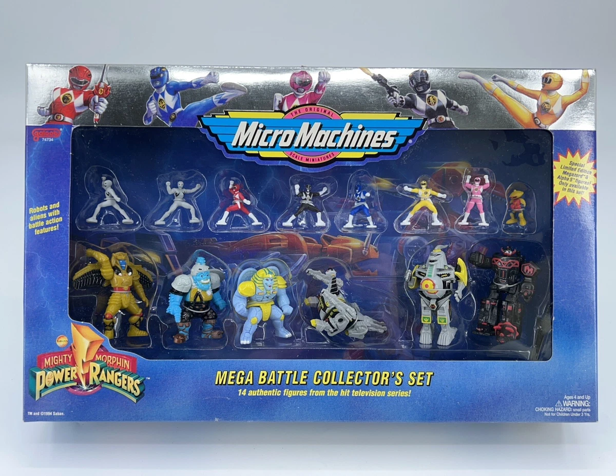 NEW vtg Micro Machines Mighty Morphin Power Rangers Mega Battle Collector’s  Set