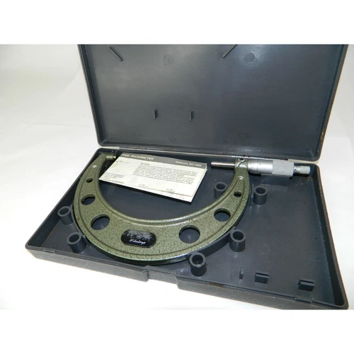 Mitutoyo 103-182 Outside Micrometer, Carbide 5-6"/.001" In Original Case