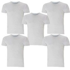 1X2X3X Men Short Sleeve WHITE Thermal Vest Brushed Inside For Extra Warmth 