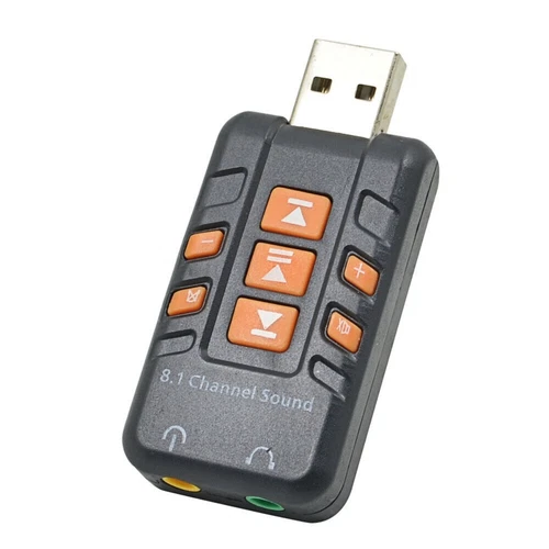 3D USB Sound Card 8.1 Channel Virtual CH Audio Adapter Amplifier for PC Computer