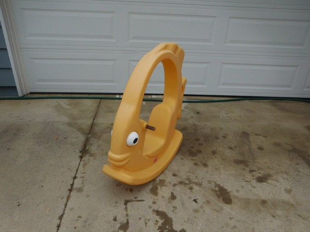 fisher price yellow rocking fish