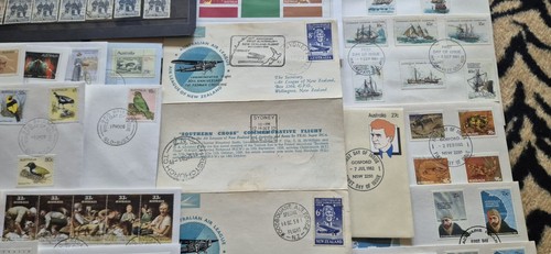 899: AUSTRALIA: ROOS, Pre-decimals, sets, part sets, F.D.Cover, large blocks. - Picture 16 of 20