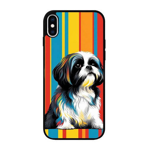 Playful cartoon Shih Tzu art Protective Cover For Motorola Moto iPhone - Picture 11 of 25