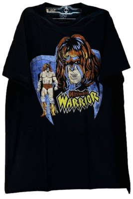 WWE Ripple Junction Erwachsene Ultimate Warrior Collage Shirt Schwarz Klein