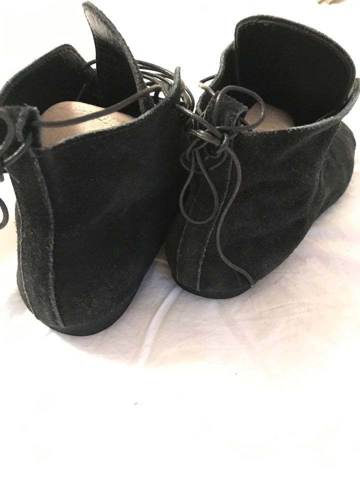 Comme Des Garcons Botines Negros Gamuza Multi-encaje Gótico Neo-Punk **RARO Foto 3 de 4