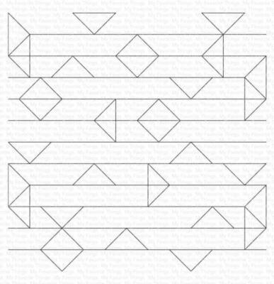 My Favorite Things ''Abstract Triangle'' 6x6'' Background Cling Stamp