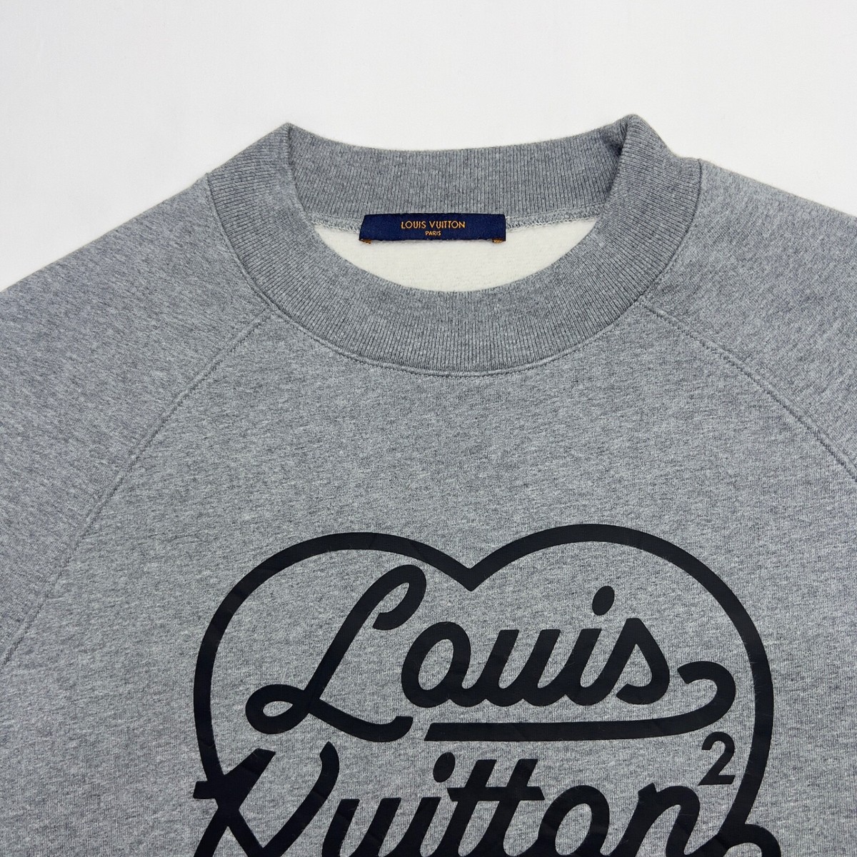 Louis Vuitton x Nigo Printed Heart Sweatshirt Size Large | eBay